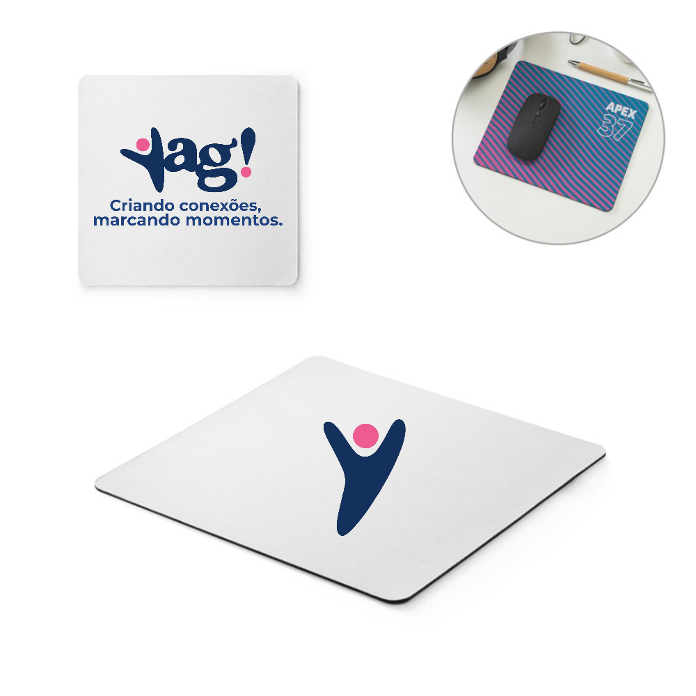 MousePad com Base em Borracha Personalizado