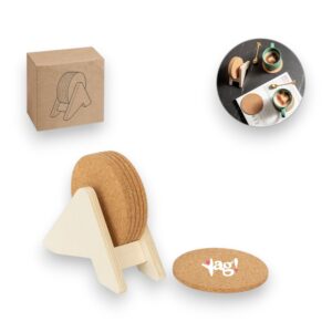 Porta-copos em madeira